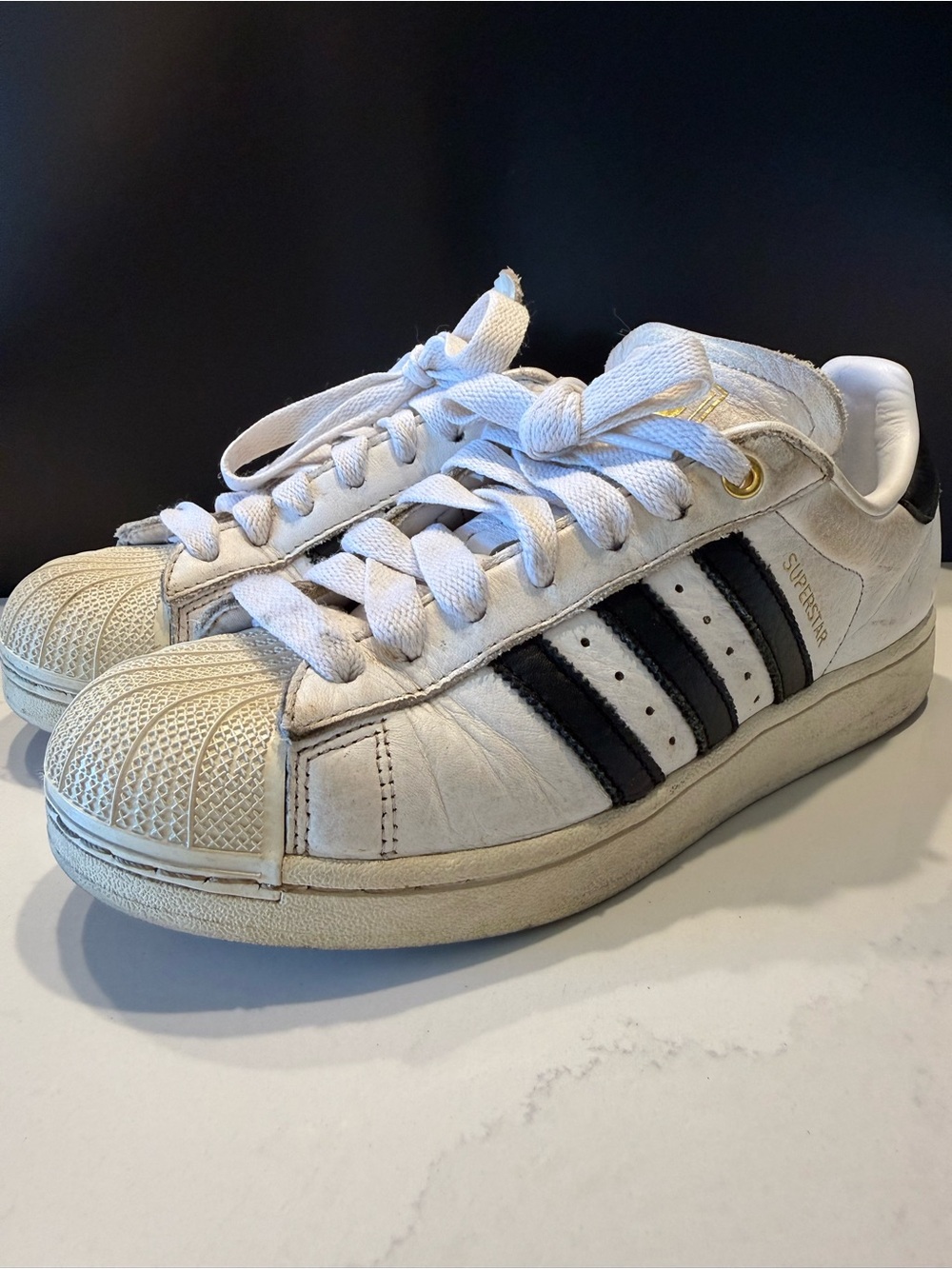 adidas Originals Superstar Premium Leather Sneakers Women's 9/ Men’s 8